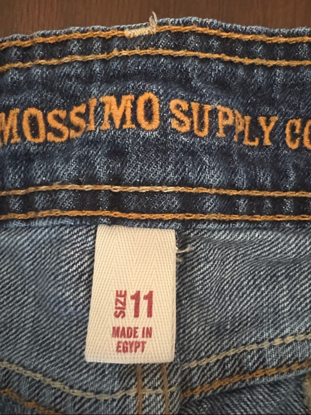 Mossimo Supply Co. Dark Blue Denim Jean Shorts - Picture 2 of 3